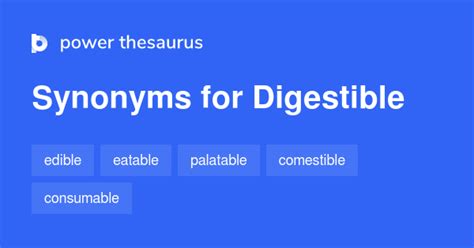 digestible thesaurus|What is another word for digestible .